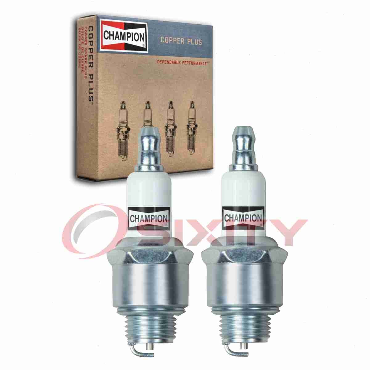 2 pc Champion Copper Plus 861 Spark Plugs for W14LMUS W14LMU J19LM GL4C CS1 he