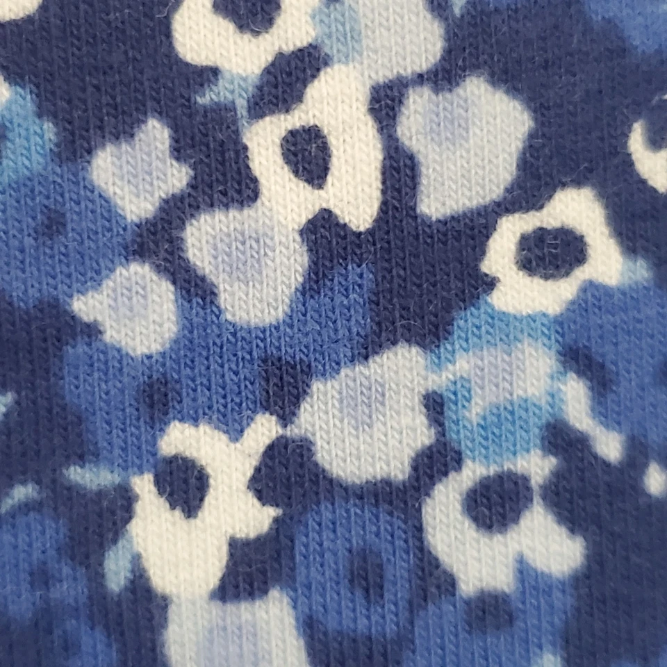 Top Pullover ISAAC MIZRAHI Manga Larga Cuello en V Tejido Azul Marino Floral M Foto 4 de 4