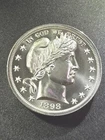 1898-O Barber Design 2 oz .999 Fine Silver Tribute Round Thick Bullion Coin