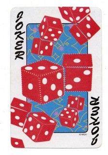 RARE MODERN "Red Dice (Bratz Cartoon Girls)" JOKER Play Card #06