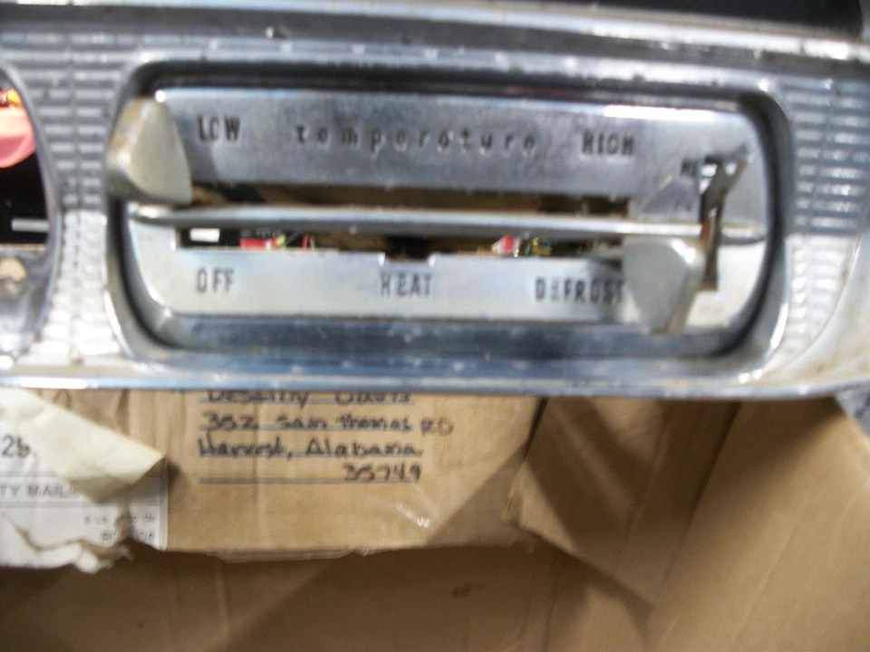 1962 1963 Mercury Meteor Хромированная РАМКА С УПРАВЛЕНИЕМ НАГРЕВАТЕЛЕМ - Изображение 2 из 4