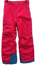 Columbia Bugaboo Snow Pants Youth Medium Red Omni-Heat Omni-Tech Ski Snowboard