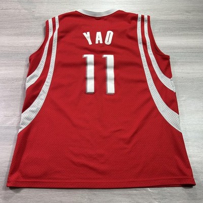 VINTAGE Nike Yao Ming 11 Houston Rockets Jersey Mens XL Red NBA