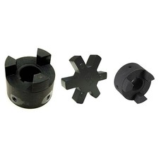 L095 Flexible L-Jaw Coupling Coupler Set with NBR Rubber Spider 3/4" to 1"