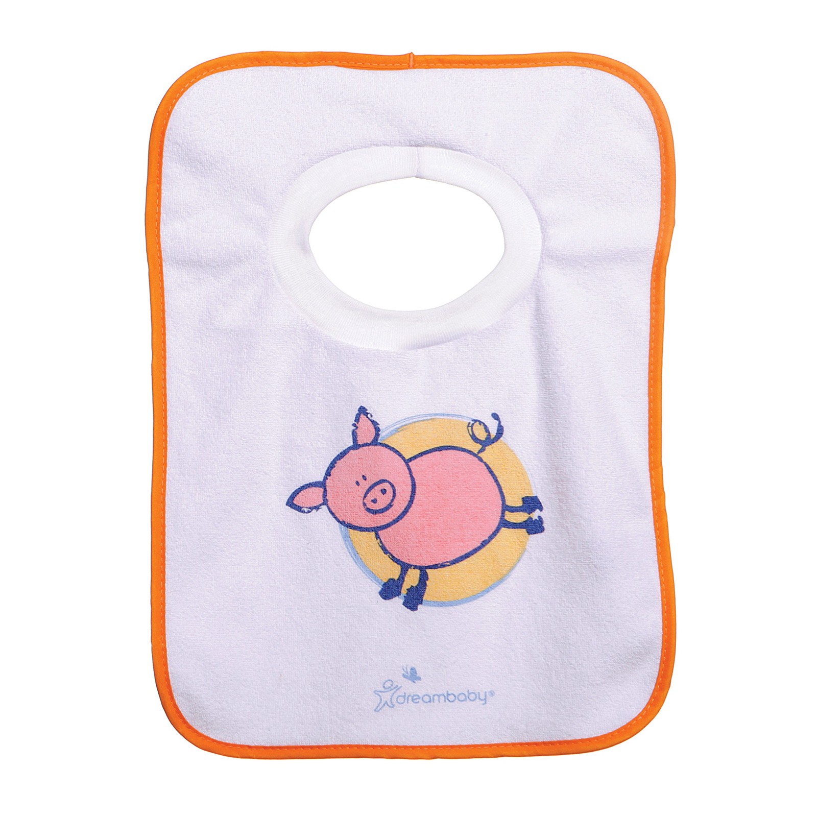 Dreambaby Terry Cloth Baby Bibs Pack of 4 Extra Large Absorbent Cotton Bibs