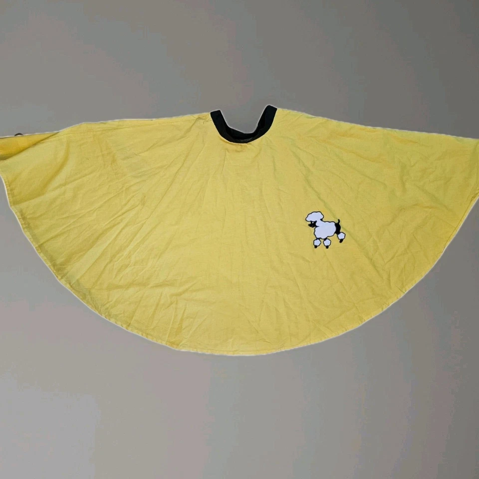 Saia Poodle Vintage Anos 80 Does The 50 Amarela Feita à Mão Pequena - Imagem 2 de 4