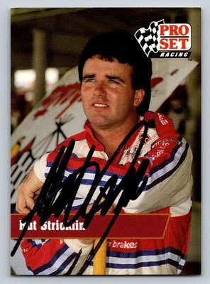 Pro Set Racing Hut Stricklin Autographed Card #37 NASCAR Driver