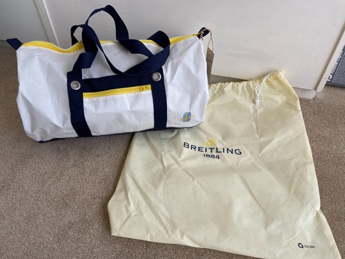 NEU UNBENUTZT Breitling Seesack, SEGELN SOMMER STRANDTASCHE 50 CM LANG. RAR!