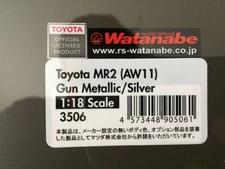 Ignition Model IG3506 1/18 Toyota MR2 (AW11) Gun Metallic/Silver JDM