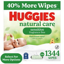 Huggies Natural Care Sensitive Baby Wipes, Unscented