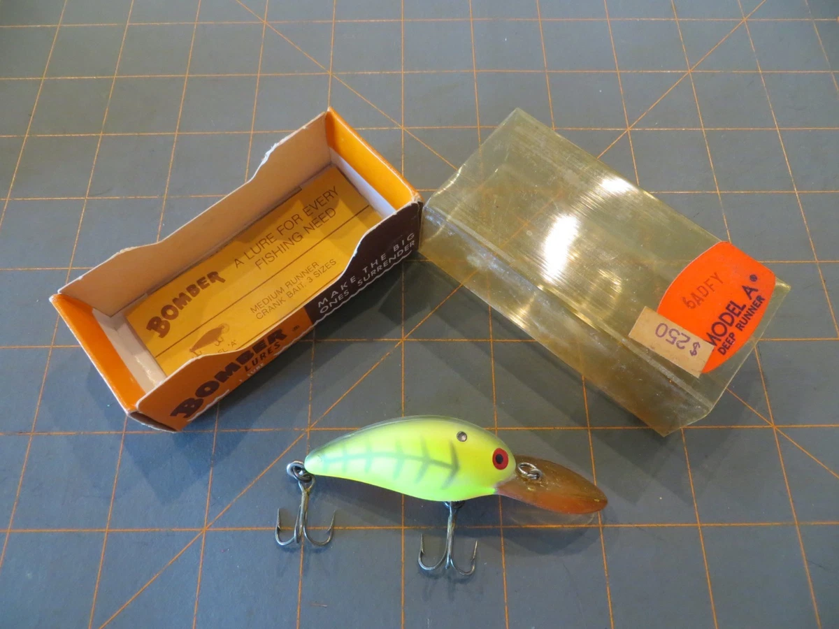 Vintage Bomber Model A Deep Runner 6AXBB0 Angelköder Crankbait