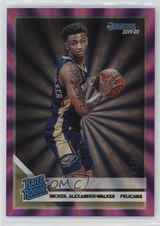 2019 Donruss Rated Holo Purple Laser 2/15 Nickeil Alexander-Walker Rookie RC g2e