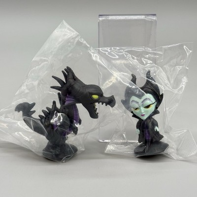 Disney Villains Chibi Snapz 2.25'' Vinyl Figures Lot Maleficent & Dragon