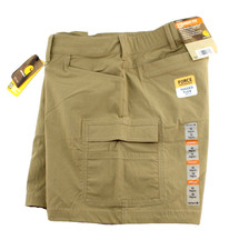 NWT CARHARTT Size 16 Khaki Rugged Flex Force Madden Women Cargo Shorts MSRP 50
