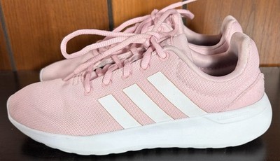 Adidas Womens Lite Racer CLN 2.0 Cloudfoam Pink & White Sz 4 - GUC