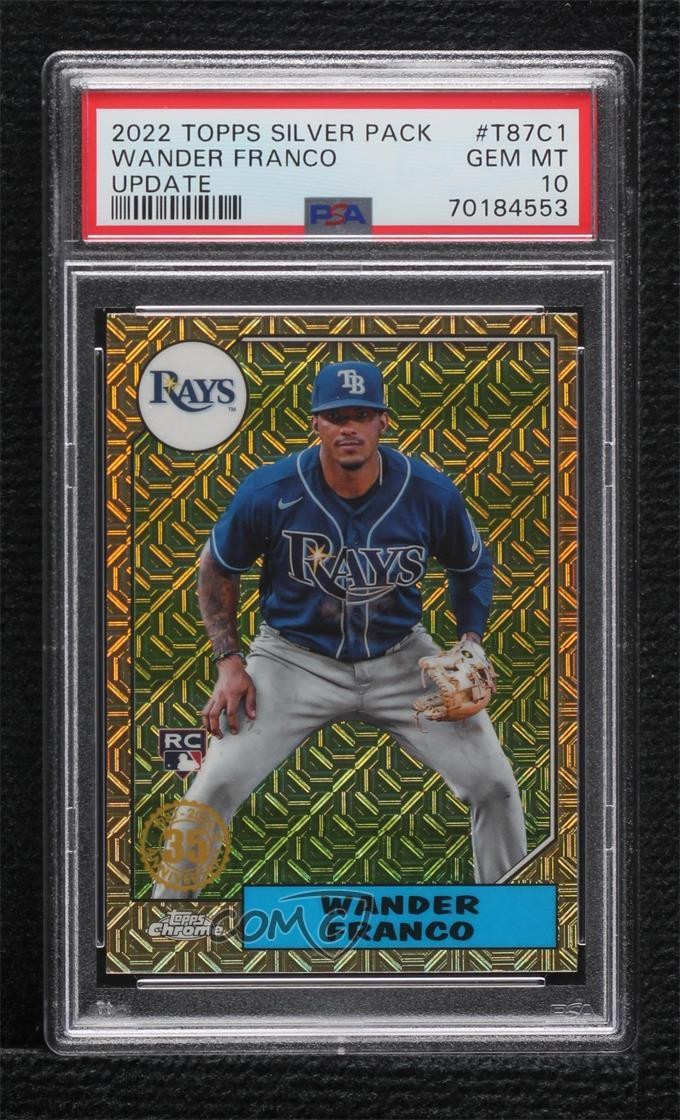 2022 Topps Update Wander Franco #T87C-1 PSA 10 GEM MT Rookie RC q3o