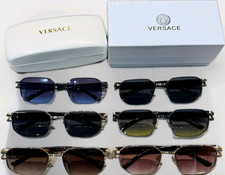 Versace Mens Square Sunglasses Black Plastic ...
