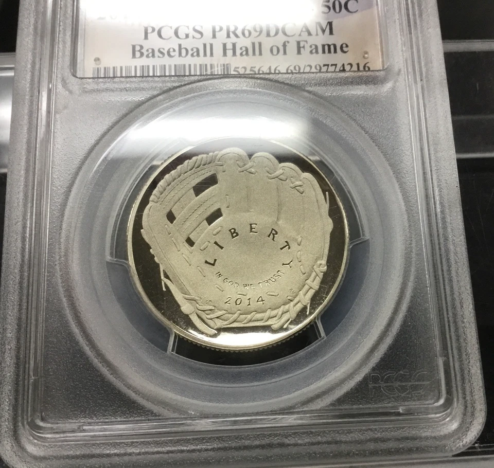2014-S 50C Proof Baseball HoF Commemorative Half Dollar PCGS PF69DCAM F.S. - Image 2 of 4