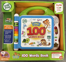 LeapFrog Learning Friends 100 Words Book - Green/Blue Bilingual 9.4 x 9.2 in