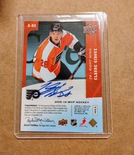 2009-10 Upper Deck MVP One on Dual Claude Giroux Chris Kunitz Auto