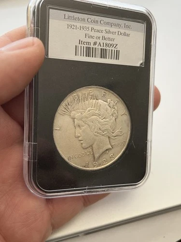 1922 Peace Silver Dollar - Philadelphia Mint Circulated Fine Condition