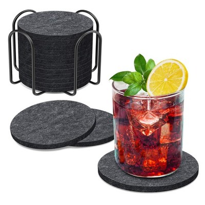 Untersetzer Gläser Filz Untersetzer Rund 12er Set 10cm Bierdeckel