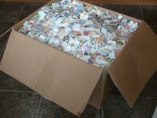 WORLDWIDE HUGE STAMP COLLECTION 75000 / LOOSE/OFF PAPER (LARGE BOX) VAST LOT!