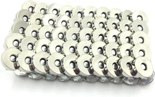 100 Sets Silver Tone Magnetic Purse Snap Clasps Button/Great for Closure Purse H