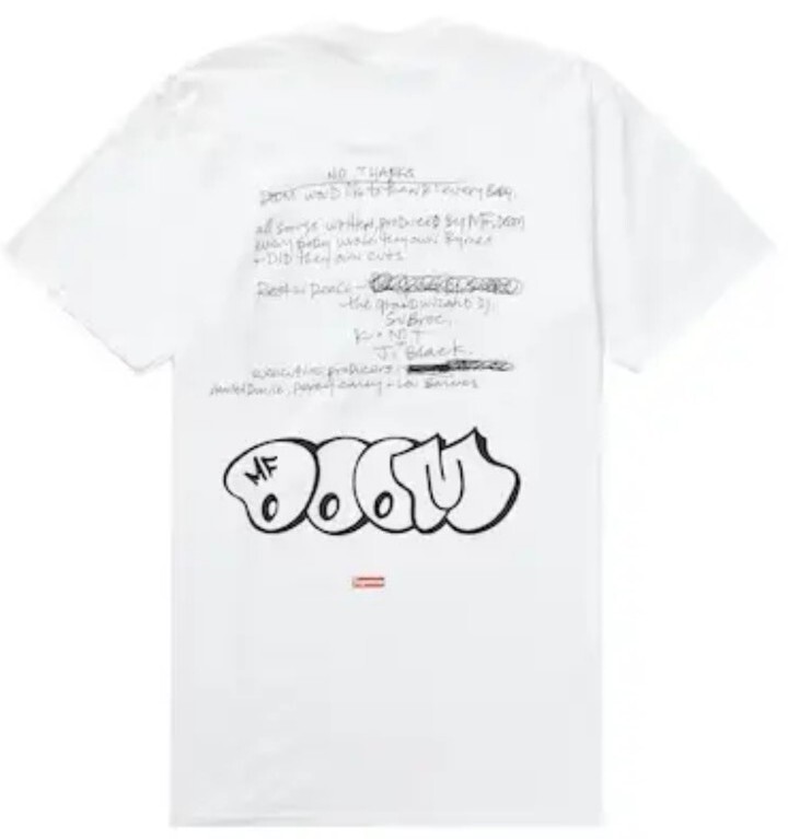 Supreme MF Doom Tee White Large * Still In Package L New Rare