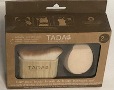 Tada Bamboo Body Brush and Body Blender Set