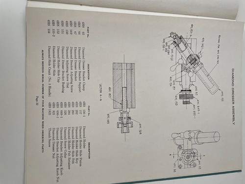 BARBER-COLMAN NO 10-12 KOCHFELDSCHÄRFMASCHINE - REPARATURTEILLISTE - D7031 - Bild 2 von 5