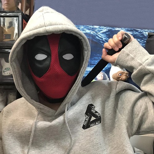 Cosplay Deadpool Full Face Mask Halloween Prop Hood Breathable knitted Helmet AU - Picture 7 of 12