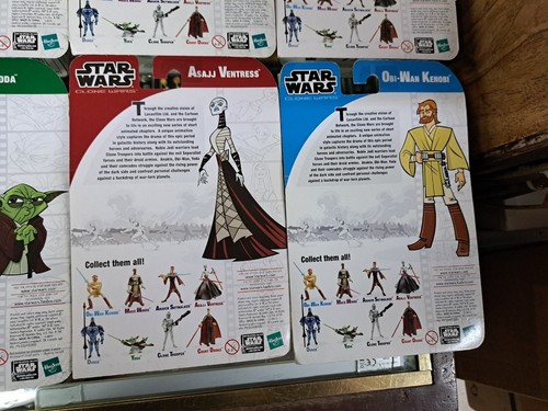 Star Wars Cartoon Network Original Series Clone Wars Complete Set Of 8 Free Ship - Picture 10 of 10