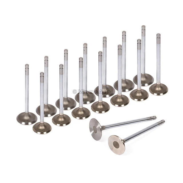 Válvulas de escape de admisión aptas para 91-99 Nissan 200SX NX Infiniti G20 2,0 L SR20DE DOHC Foto 2 de 4