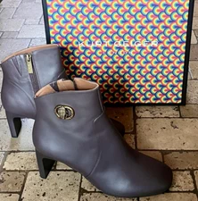 NIB Kurt Geiger London Women's Chelsea Square Toe Boot, US 8; Euro 38.5-Dk Brown