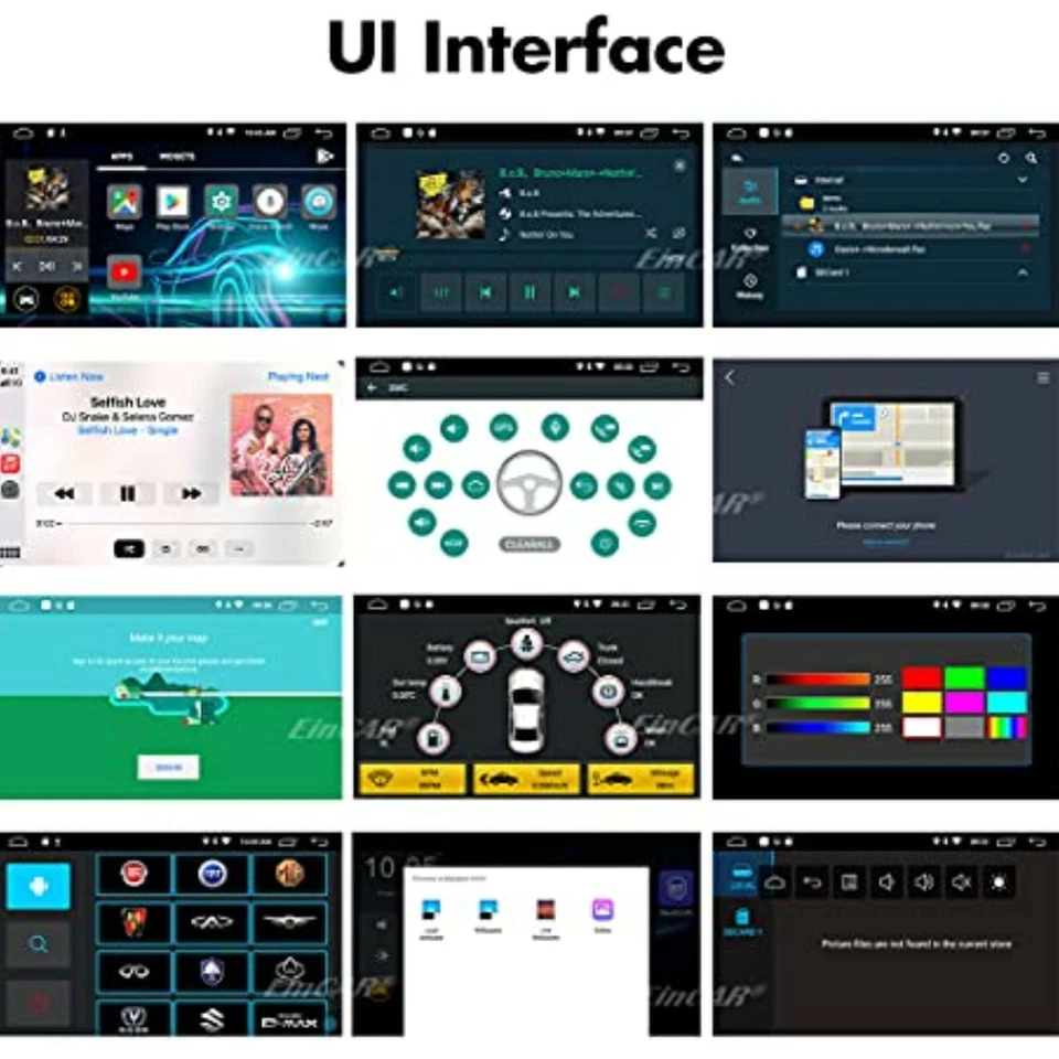 Quad 4 Core 16GB Android 10.0 7" Double 2DIN Car GPS Navigation Stereo Radio Cam - Image 2 of 4