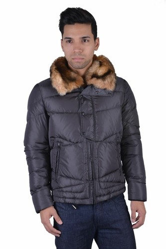 Versace Collection Uomo Grigio Piumino Parka con Staccabile Colletto Xs S M  L | eBay