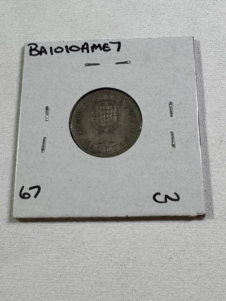 1927 Angola 2 Macutas (10 Centavos) Cleaned - Image 4 of 4