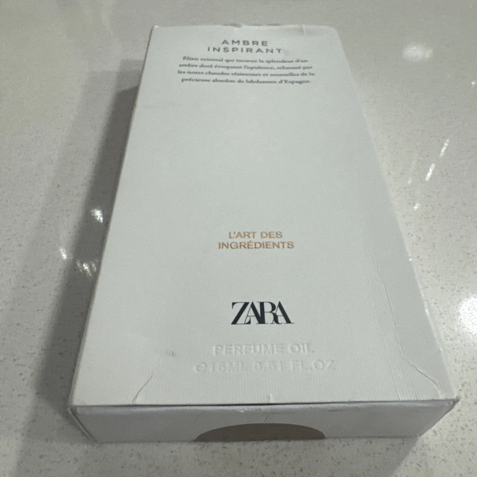 Aceite de Perfume Inspirador Zara Ambre ~ Cálido Woody Oriental Rollerball 15 ml Sellado Nuevo Foto 3 de 4