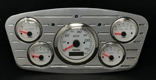 1933 1934 Ford Car 5 Gauge Gps Dash Cluster White