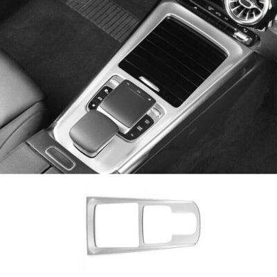 Central Console Gear Shift Panel Trim Fit For Benz GLB 2020-2022 Silver Titanium