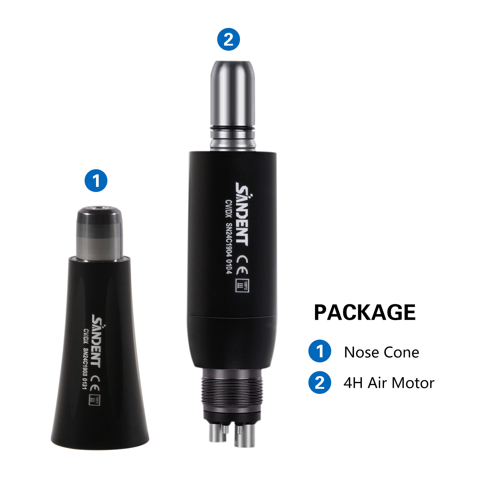 360°Swivel Dental 4:1 Hygiene Prophy Handpiece Air Motor 4H Nose Cone SALE