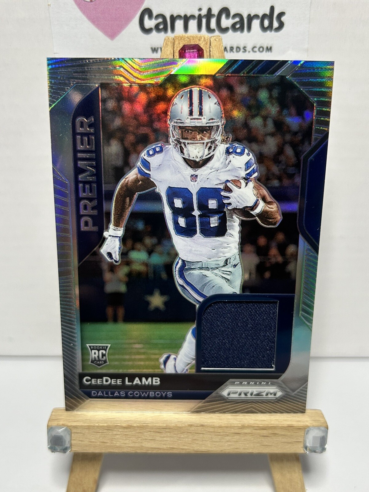 CEEDEE LAMB 2020 Panini Prizm Rookie Premier  Jerseys Patch RC #7 Dallas Cowboys