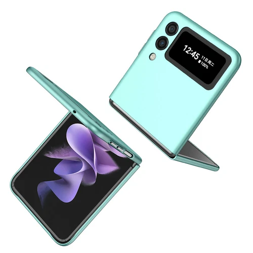 For-Samsung Galaxy Z Flip 4 3 5G Slim Matte Hard Case with Ring+Screen Protector - Picture 40 of 94