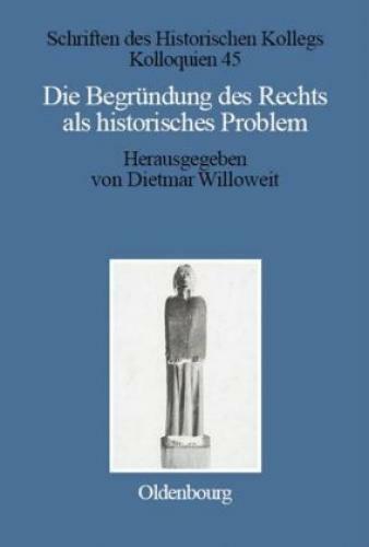 Thumbnail - Die Begründung Des Rechts Als Historisches Problem 3204