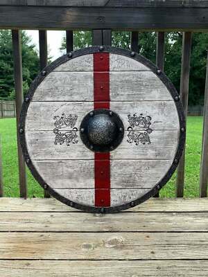 viking Wooden Round Shield Authentic Last Kingdom Viking  SCA Armor Shield