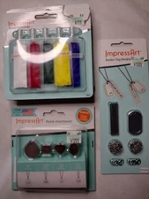 ImpressArt Bundle - Blank Assortment, Border Tag Necklace, 3 Enamel sets! - NEW!