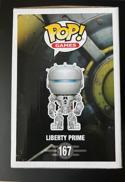 Funko Pop! Games Fallout Liberty Prime 167 Original Colecionavel - Moça