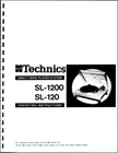 Technics SL-1200 (mk-1) and SL-120 Turntable Owners Manual