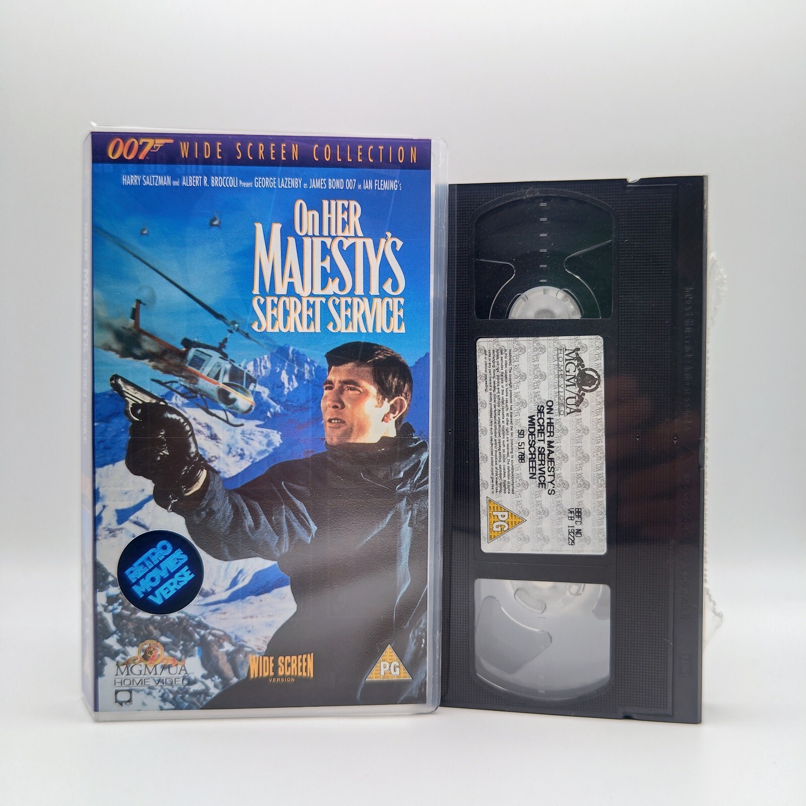 James Bond On Her Majesty's Secret Service Widescreen VHS 007 Sealed Tape (1969)